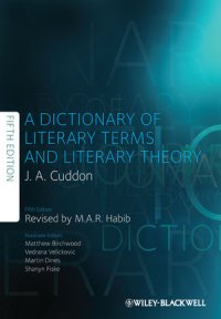 cover of the book A Dictionary of Literary Terms and Literary Theory, Fifth Edition