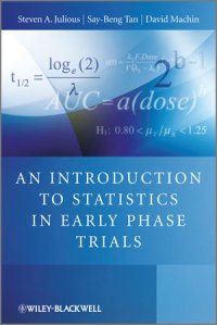 cover of the book An Introduction to Statistics in Early Phase Trials